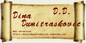 Dina Dumitrašković vizit kartica